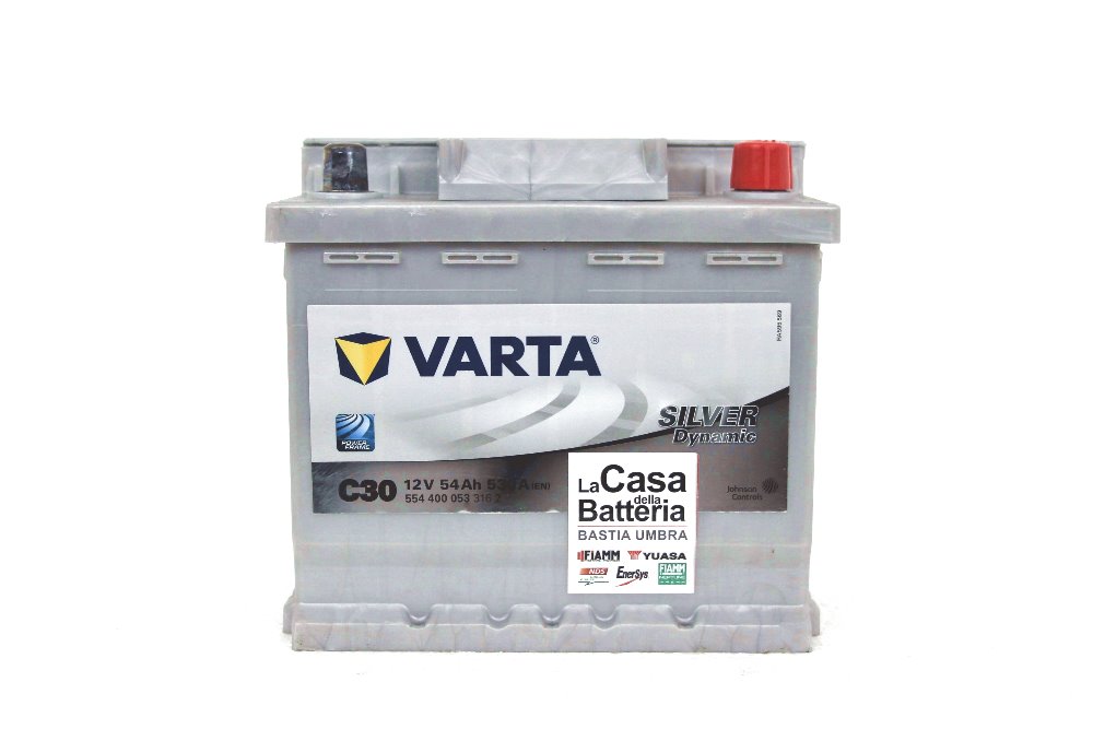 BATTERIA VARTA 12V 54AH 530A(EN) C30  Sos Battery vendita batterie online  a prezzi scontati.