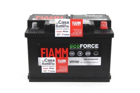 BATTERIA PER AUDI Q5 START&STOP batteria Fiamm VR760, VR800 e VR900 La casa  della Batteria